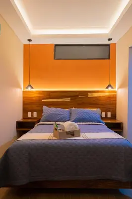 Cama o camas de una habitación en Hotel Casa Tsumbak