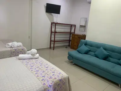 Cama o camas de una habitación en Casita Cocoa