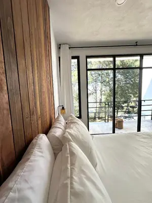Cama o camas de una habitación en Casa Madera 2B