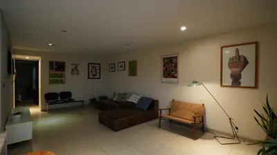 Zona de estar de Skyline y terraza privada Penthouse en CDMX