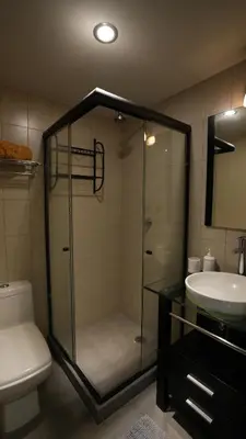 Un baño de Skyline y terraza privada Penthouse en CDMX