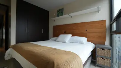 Cama o camas de una habitación en Skyline y terraza privada Penthouse en CDMX