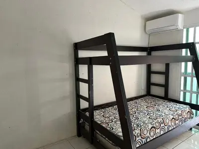 Cama o camas de una habitación en Casa hermosa Veracruz