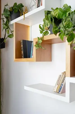 Biblioteca en el apartamento