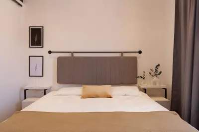 Cama o camas de una habitación en Departamento recién remodelado en centro histórico