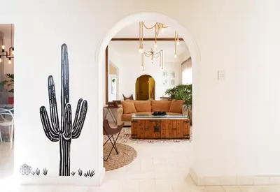 Zona de estar de Departamento recién remodelado en centro histórico