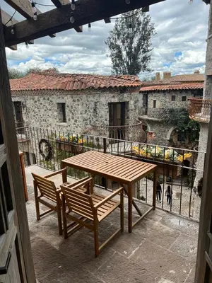 Un balcón o terraza de Penthouse Santorino en Valquirico