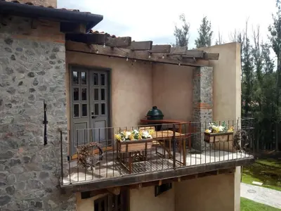 Un balcón o terraza de Penthouse Santorino en Valquirico