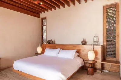 Cama o camas de una habitación en La Valise Mazunte, Member of Small Luxury Hotels