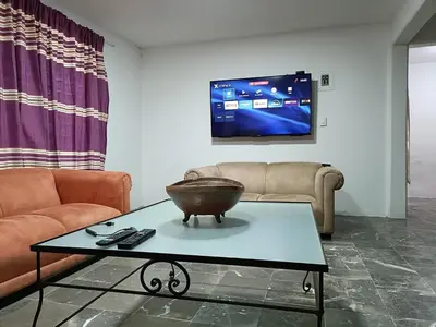 Una televisión o centro de entretenimiento en Casa Villalba