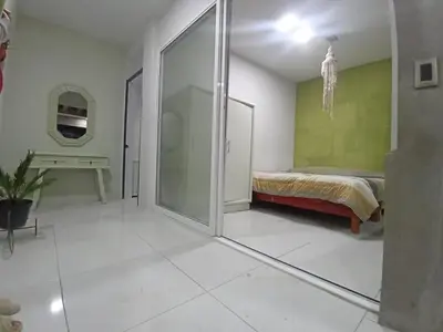 Cama o camas de una habitación en Departamento y Alberca privada