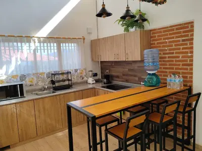 Una cocina o zona de cocina en Cabaña Rebeca
