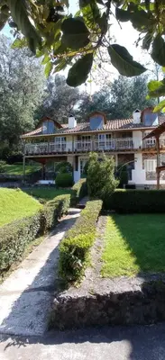 Jardín al aire libre en Hotel Boutique Frutos del bosque de Zacatlan