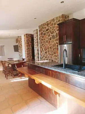 Una cocina o zona de cocina en Cabañas Calpulalpan de paso