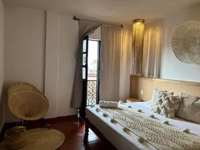 Cama o camas de una habitación en Hotel ALEIA Centro
