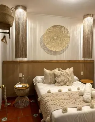 Cama o camas de una habitación en Hotel ALEIA Centro