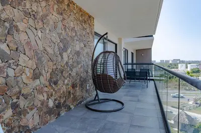 Un balcón o terraza de Apartment with pool 3 beds in Acapulco