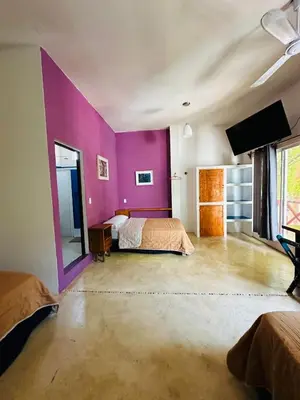 Cama o camas de una habitación en Bonita casa cerca de la playa