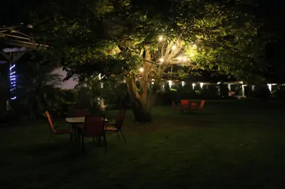 Jardín al aire libre en Posada La Presa