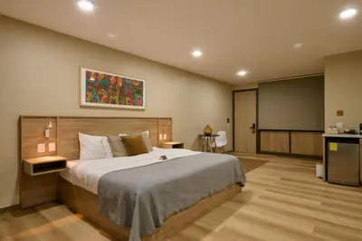Cama o camas de una habitación en Suites el Consuelo