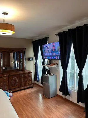 Una televisión o centro de entretenimiento en SúperAnfitrión Coyoacán King 1