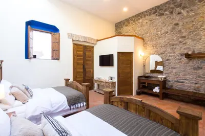 Cama o camas de una habitación en Mágica Suit en Centro Histórico