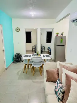 Zona de estar de Departamento Acapulco Diamante