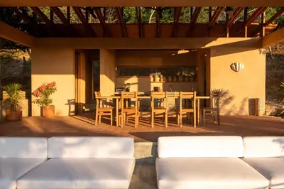 Zona de estar de Monte LaLaLa - Eco Lodge in Mermejita