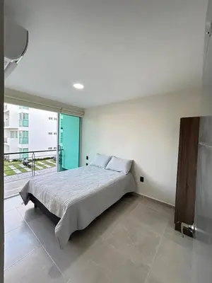 Cama o camas de una habitación en Depa Nuevo Acapulco Diamante