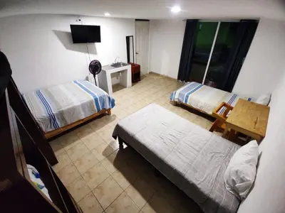 Cama o camas de una habitación en Alas Host San Ale