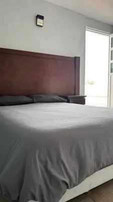 Cama o camas de una habitación en Cuarto a unos pasos de foro sol GNP y AICM
