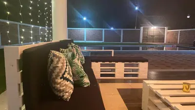 Zona de estar de Heated pool, Casa Senda del Son-Cuautla
