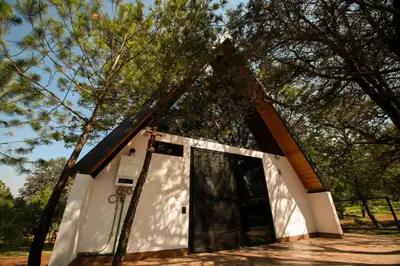 Jardín al aire libre en La Morada Luxury Cabin