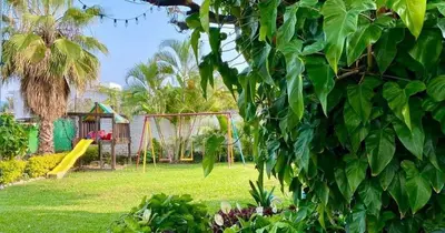 Jardín al aire libre en Sayaná House