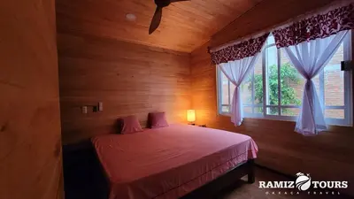 Cama o camas de una habitación en ramizcabaña miahuatlan