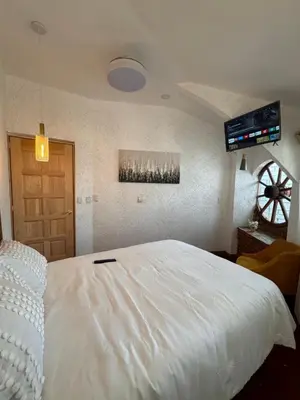 Cama o camas de una habitación en Casa jardin Campestre