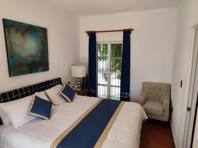 Cama o camas de una habitación en Casa de las Conchas Cuernavaca