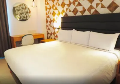 Cama o camas de una habitación en Hotel Urbainn