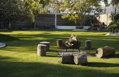 Jardín al aire libre en Villas ARVEM 1