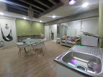 Zona de estar de Departamento y Alberca privada