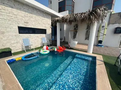 Piscina en o cerca de Casa de Playa en Antón Lizardo con alberca privada y club Playa