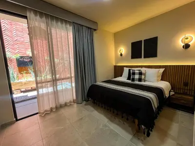 Cama o camas de una habitación en Bacaanda #1
