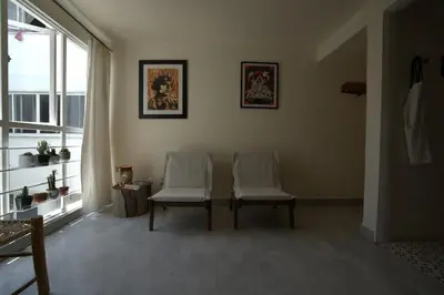 Zona de estar de Alojamiento Ideal Junto al Aeropuerto CDMX