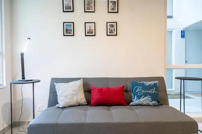 Zona de estar de Depa Aria Puebla