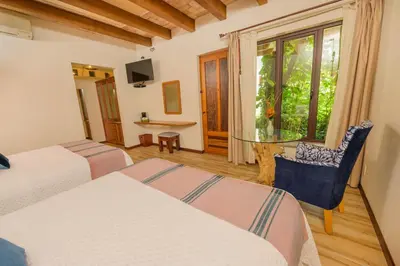 Cama o camas de una habitación en Hotel Casa Vertiz