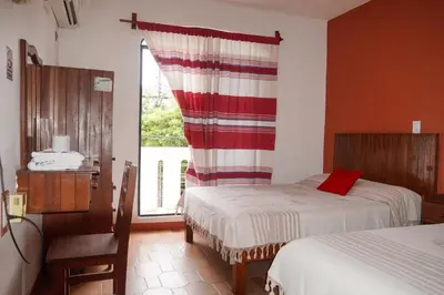 Cama o camas de una habitación en Arena Surf Hotel, Puerto Escondido