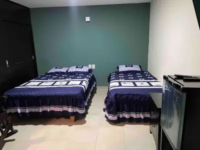Cama o camas de una habitación en Departamento Oaxaca 10 min del centro