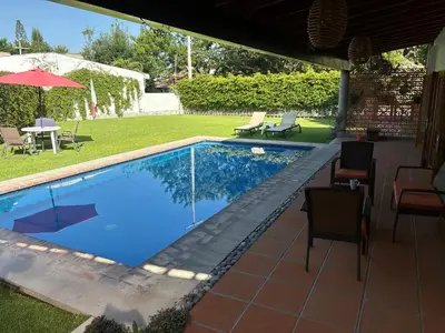 Piscina en o cerca de Casa nueva en Lomas de Cocoyoc, alberca climatizada, PET friendly
