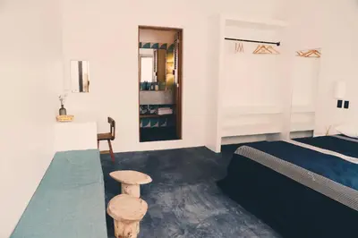 Cama o camas de una habitación en Casa Ohma La Punta