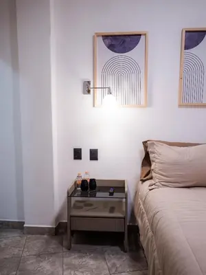 Cama o camas de una habitación en Hotel Casa Domínguez